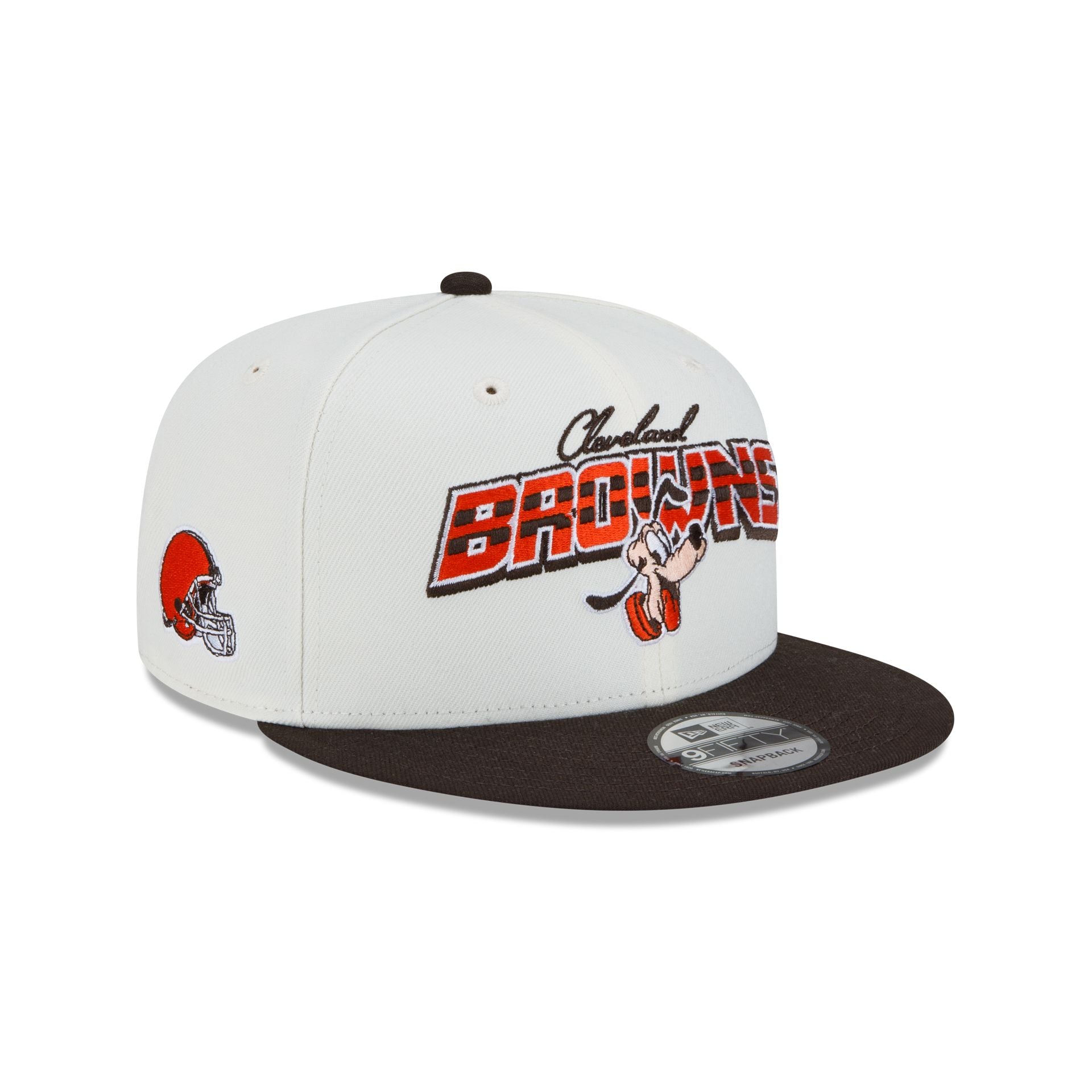 New Era Disney x NFL 9FIFTY Snapback for the Cleveland Browns featuring Pluto