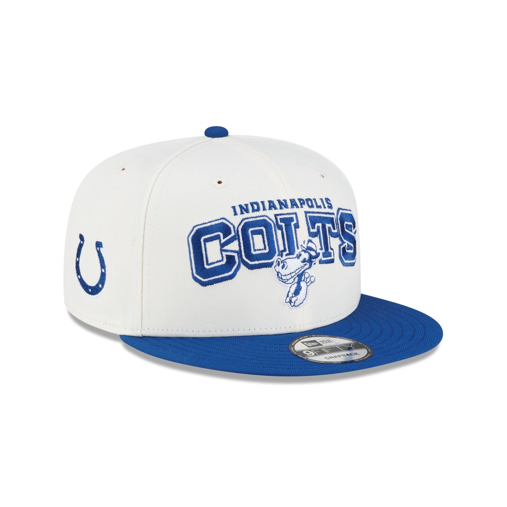 New Era Disney x NFL 9FIFTY Snapback for the Indianapolis Colts featuring Horace Horsecollar