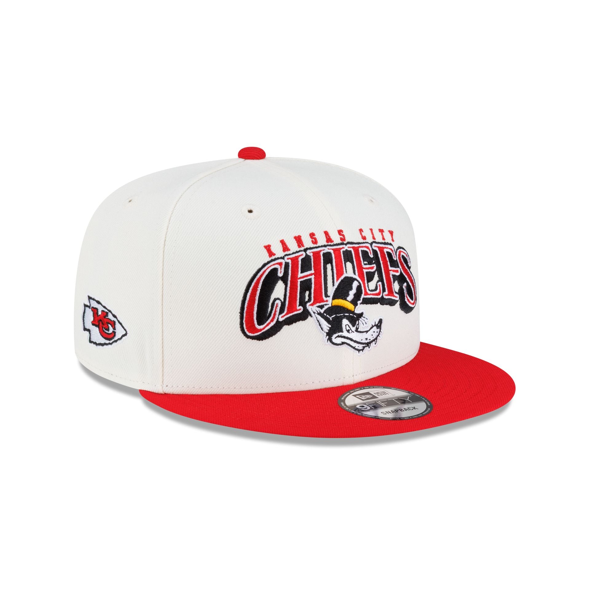 New Era Disney x NFL 9FIFTY Snapback for the Kansas City Chiefs featuring the Big Bad Wolf