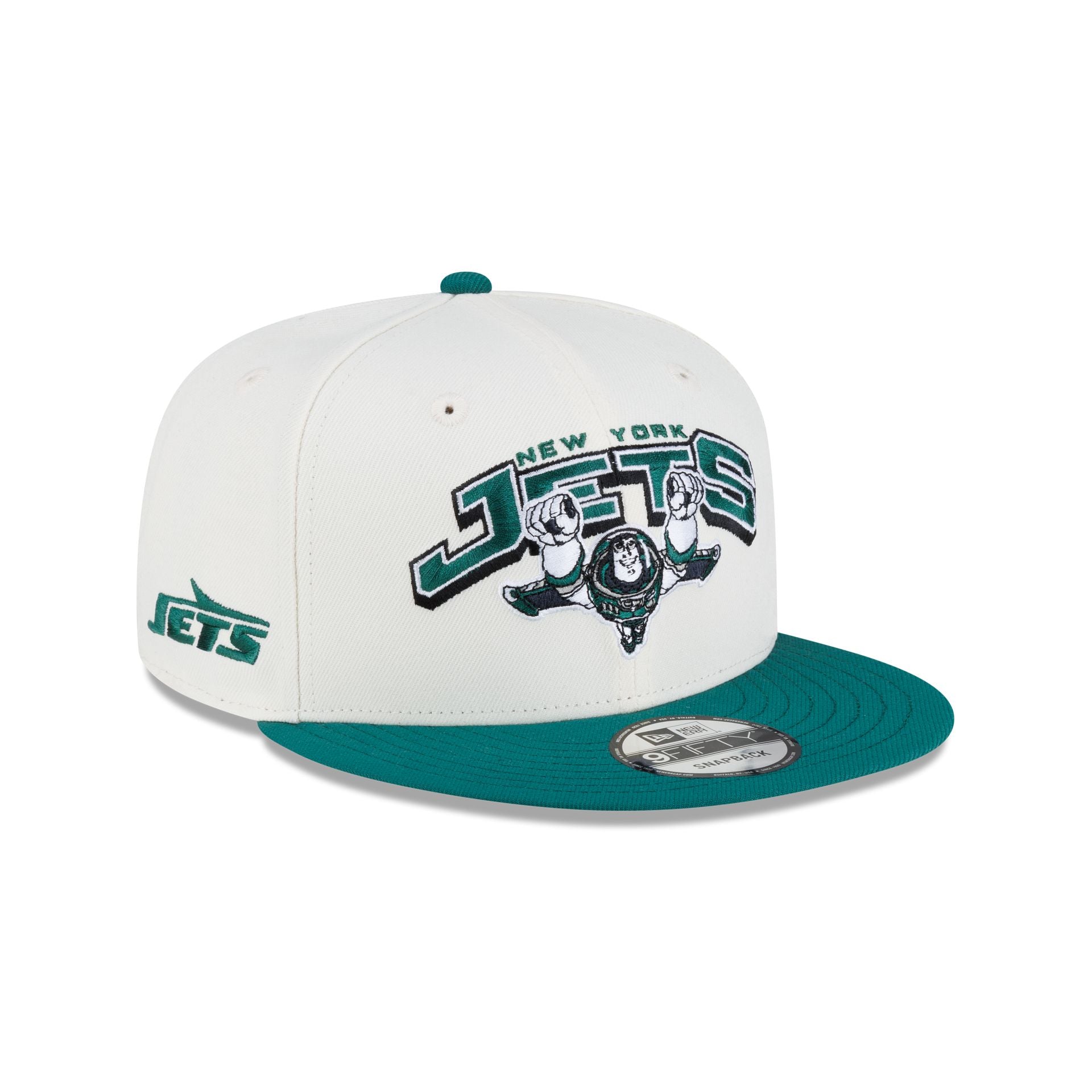 New Era Disney x NFL 9FIFTY Snapback for the New York Jets featuring Buzz Lightyear