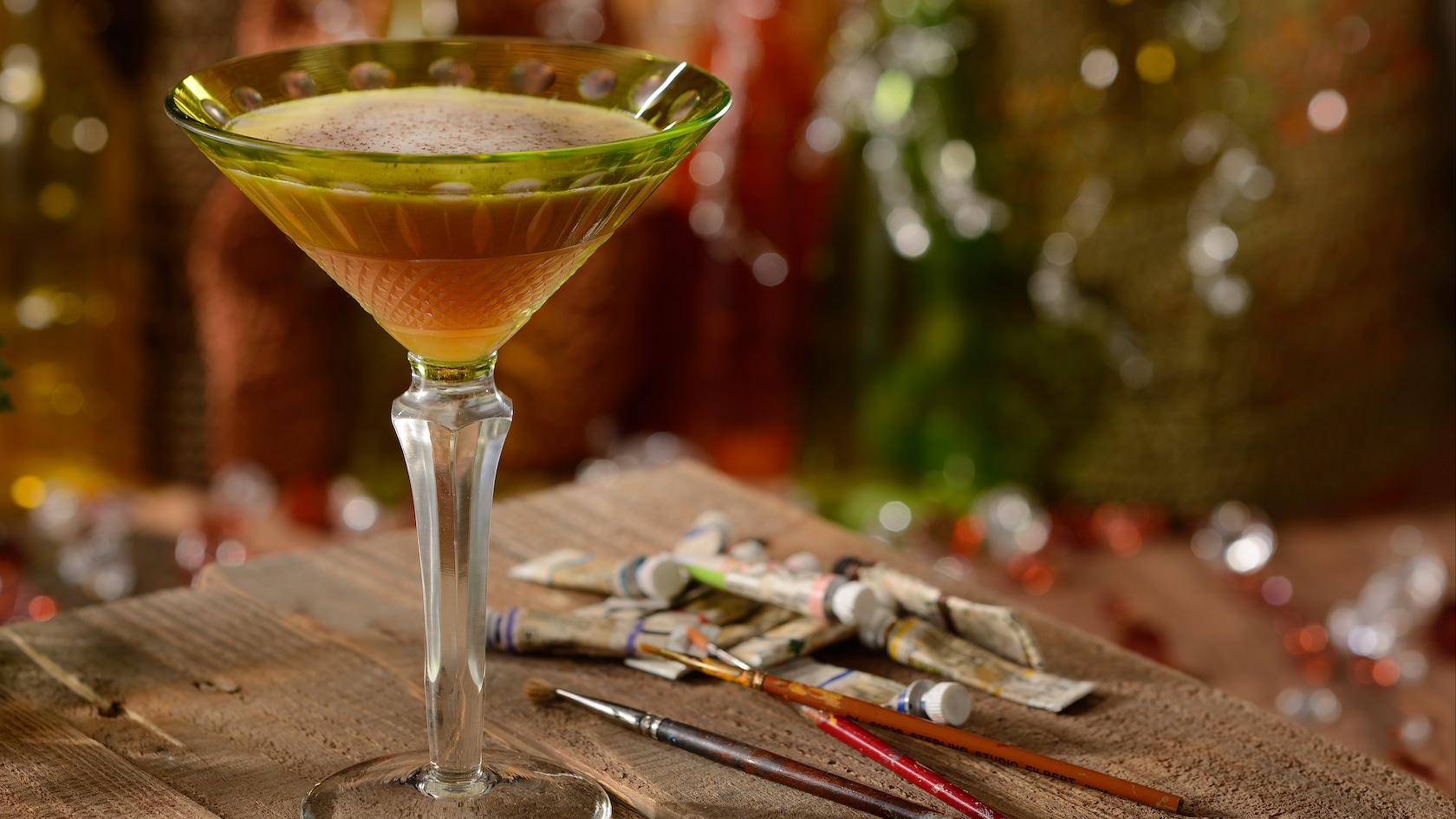 A specialty cocktail at Nomad Lounge in Disney's Animal Kingdom