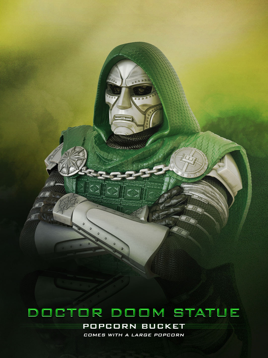 Doctor Doom Statue Popcorn Bucket for Avengers: Doomsday at Regal