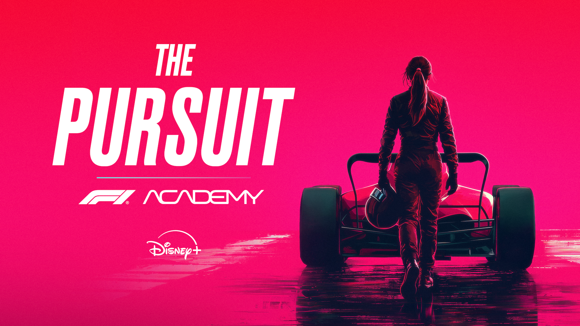 The Pursuit: F1 Academy documentary special art for Disney+