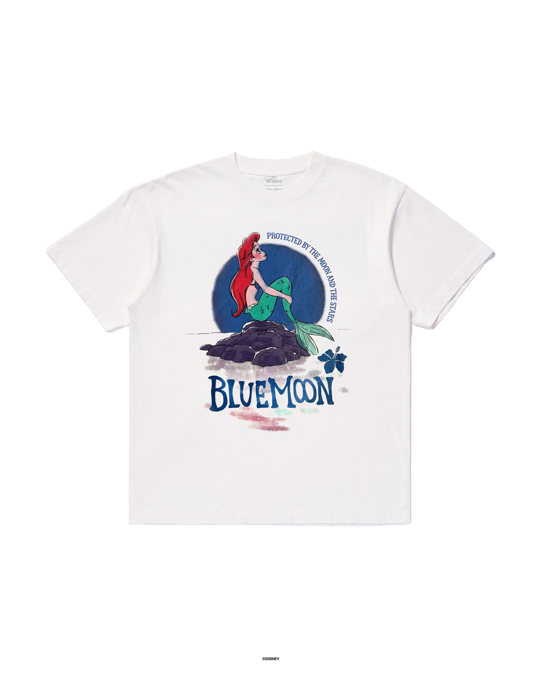 Zara Larsson X The Little Mermaid Blue Moon unisex tee in white