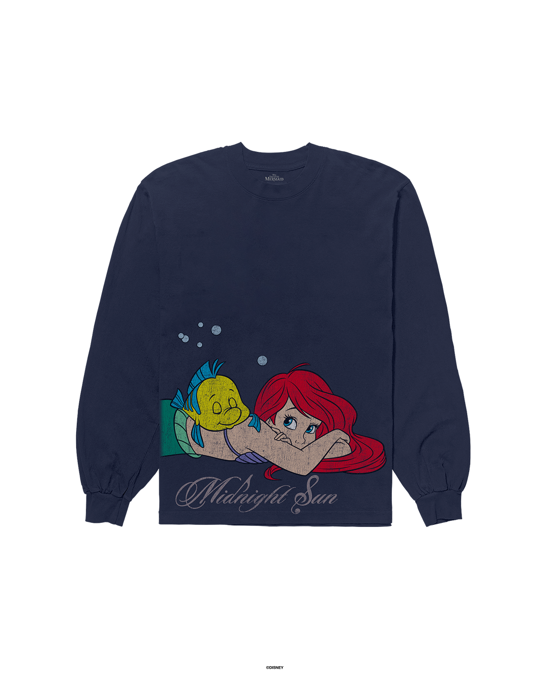 Zara Larsson X The Little Mermaid long sleeve tee in navy